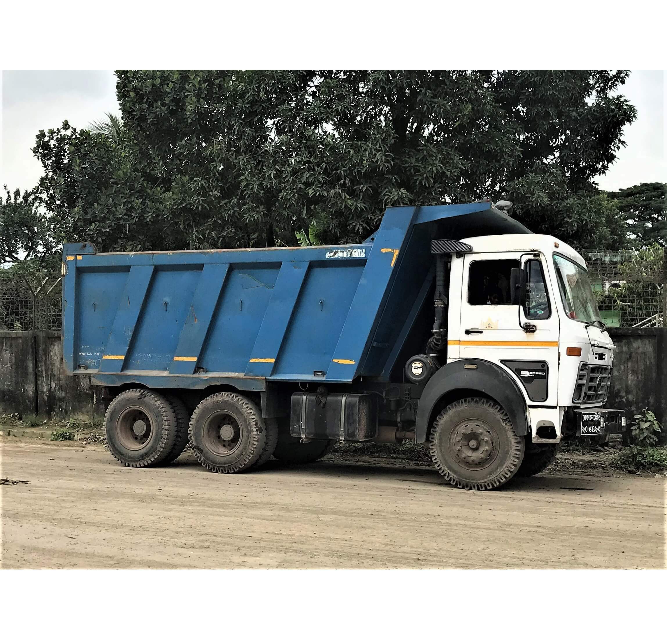 image of Tata dump truck rubber track carrier